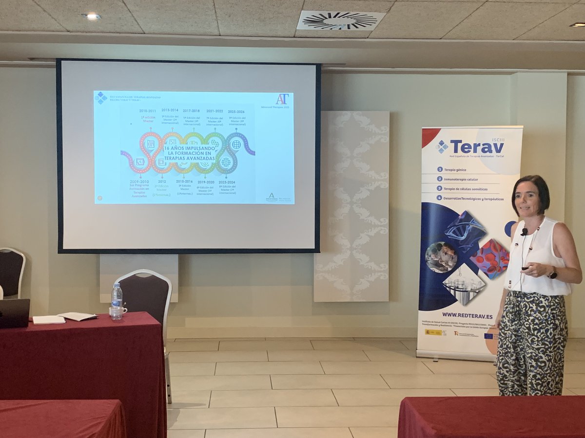 Programas de Educación en Manufactura ATMP, Gloria Carmona expone los resultados de la Iniciativa Andaluza de Terapias Avanzadas. Fundación Salud y Progreso. La importancia de la formación.