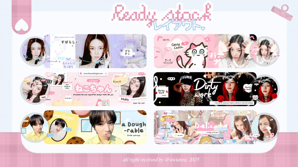 imuwiw's tweet image. Help repost? Thank🩷

Layout ready stock clearance sale harganya 5k-7k, bisa di take di dm @uwiarea detail harga di ALT🌸 #zonauang