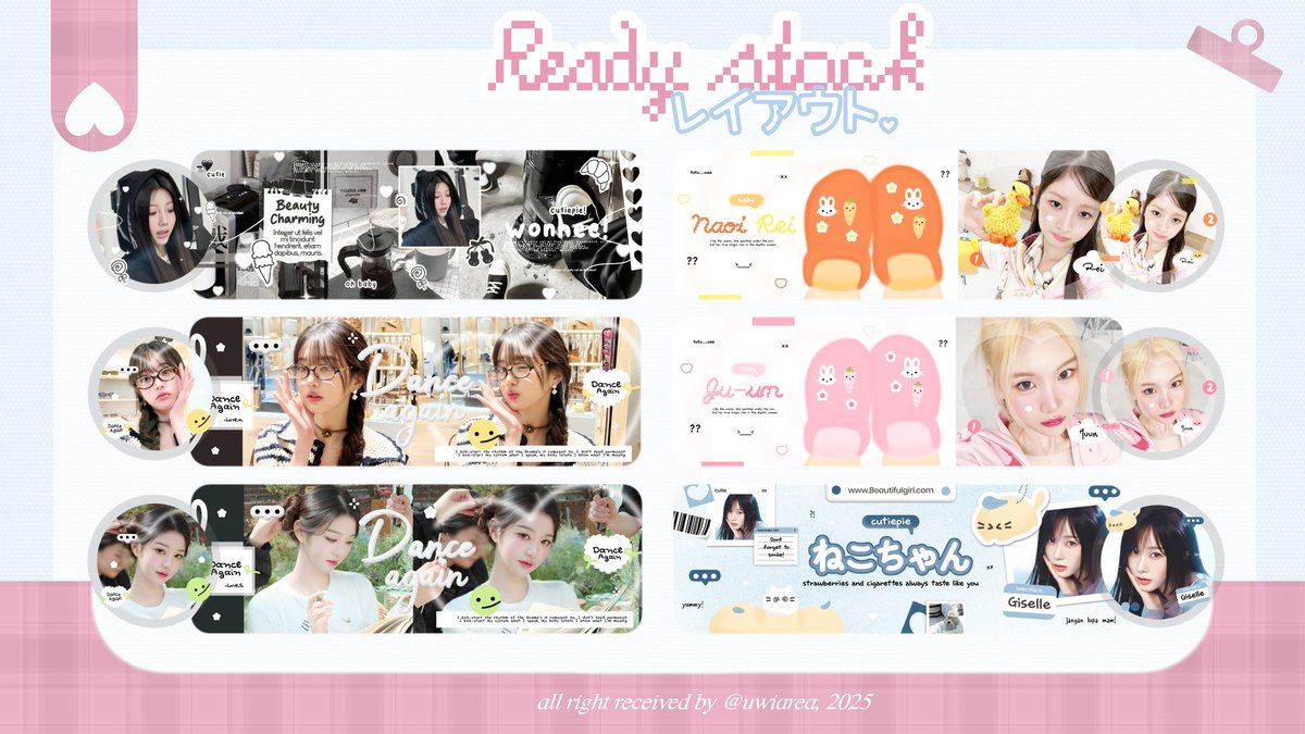 imuwiw's tweet image. Help repost? Thank🩷

Layout ready stock clearance sale harganya 5k-7k, bisa di take di dm @uwiarea detail harga di ALT🌸 #zonauang
