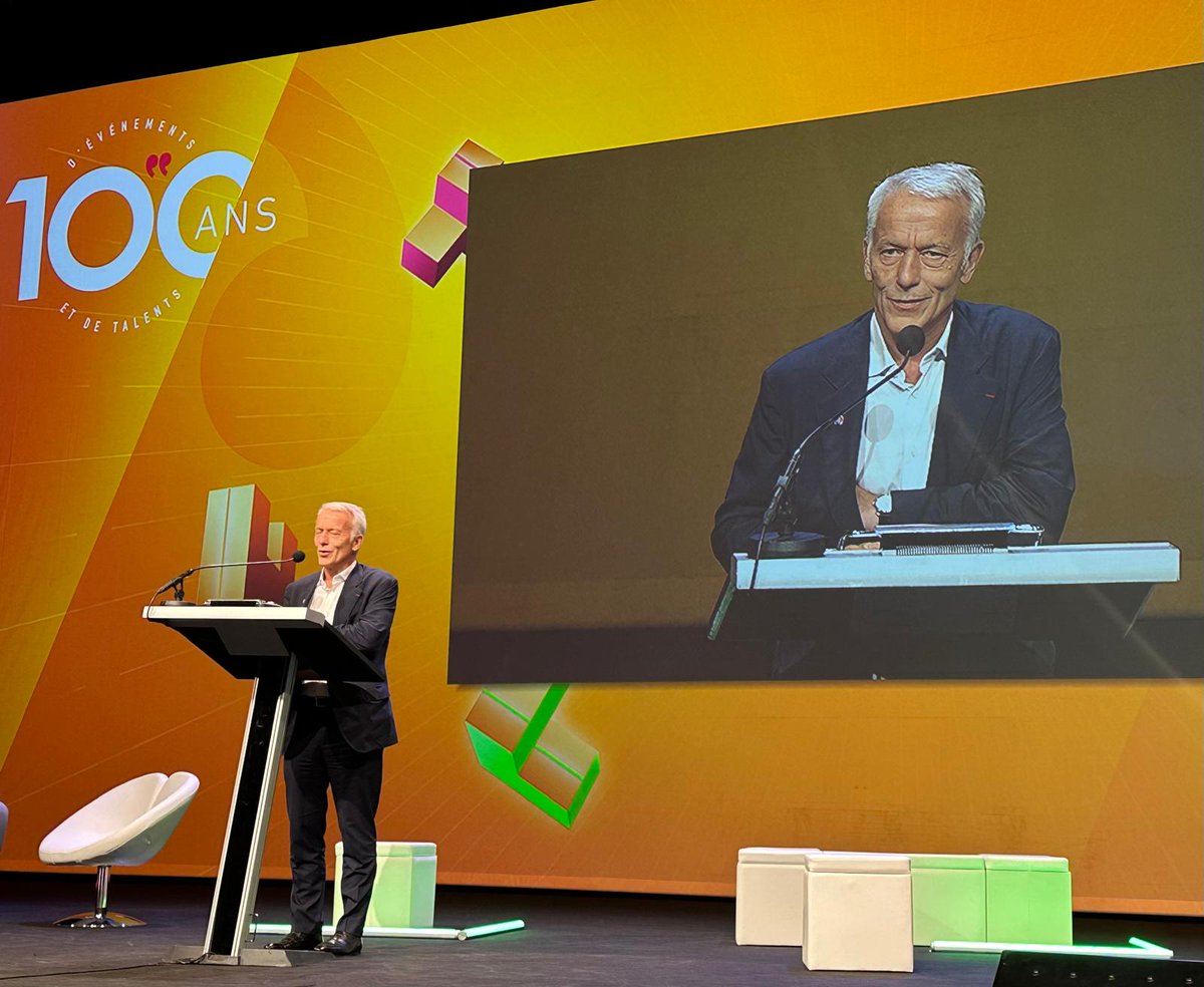 PatrickMartin_1's tweet image. Fier de célébrer les 100 ans de l’@UNIMEV_FR, à Lyon aujourd’hui, et de saluer une filière qui fait rayonner la France et écorne les discours déclinistes que je refuse.

L’#évènementiel tranche dans la morosité ambiante. C’est un secteur vital pour l’#attractivité et le