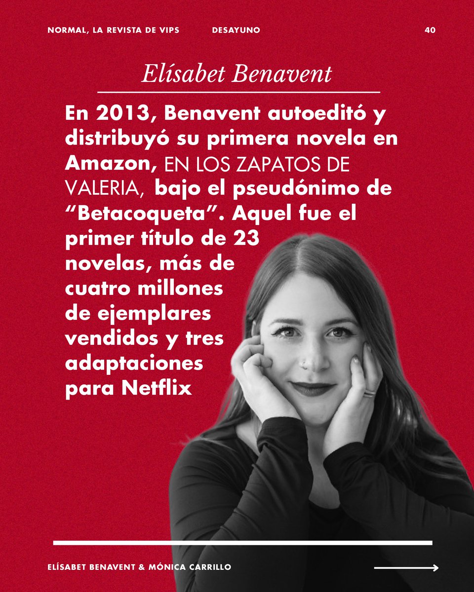 Elísabet Benavent y Mónica Carrillo charlan sobre sus inicios y lo que las inspira en NORMAL#07. Ya disponible en los restaurantes VIPS con revistero. Link en bio 📖🔗