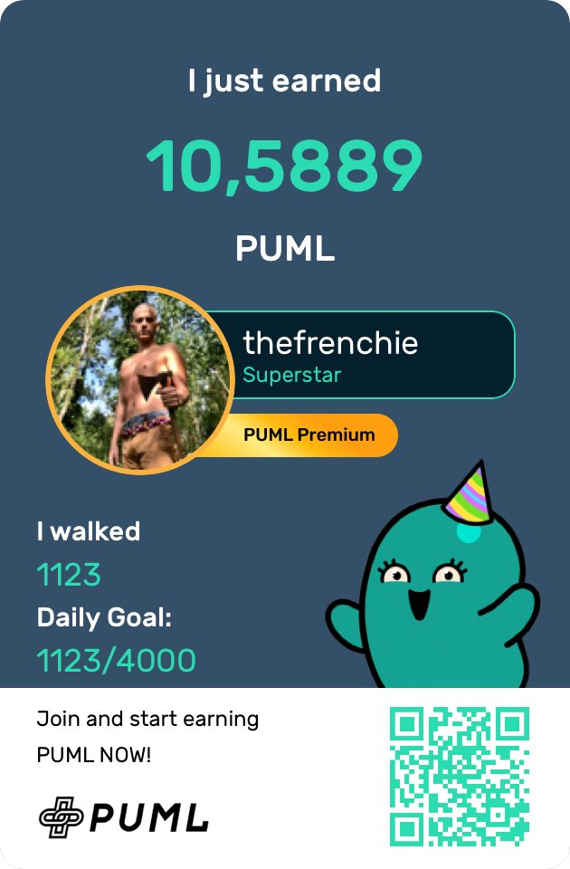 Vitality Focused 💹 🧲 (@sebastienjambou) on Twitter photo I just earned 10,5889 on <a href="/pumlhealthio/">PUML Better Health</a> - $PUMLx - Proof of Workout 💪 #Run #Walk #Workout #Earn #M2E I just earned 10,5889 on <a href="/pumlhealthio/">PUML Better Health</a> - $PUMLx - Proof of Workout 💪 #Run #Walk #Workout #Earn #M2E