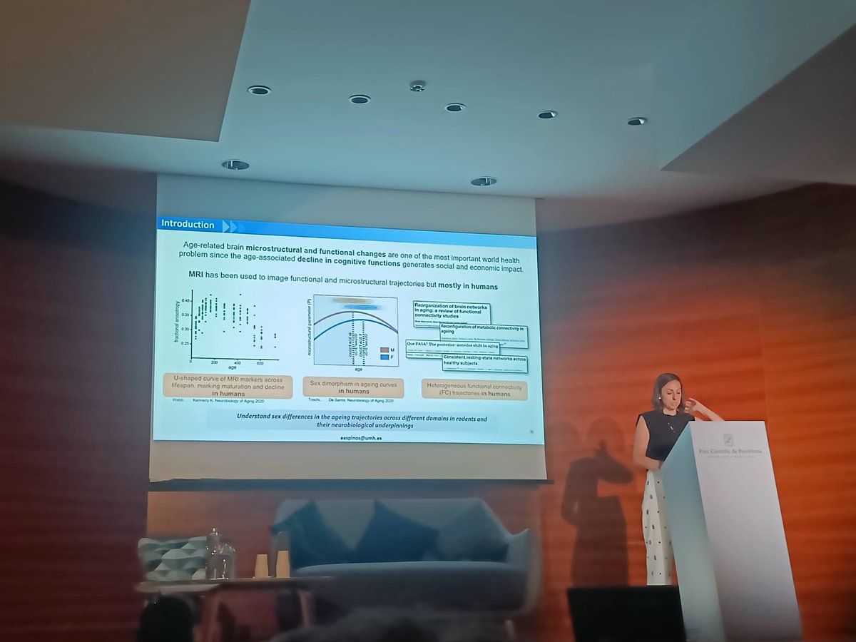 ISMRMIberian's tweet photo. Elena Espinós-Soler – Sexual dimorphism in aging trajectories as measured through resting state functional connectivity and diffusion-weighted MRI – Instituto de Neurociencias de Alicante, UMH-CSIC https://t.co/kaiWxSJ3nw