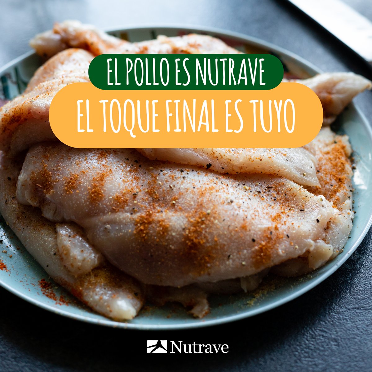 El pollo perfecto empieza con un buen sazonado 🔥
En Nutrave ponemos el sabor, tú le das el toque final.
🌿 Especias, marinados, hierbas… ¡las posibilidades son infinitas!
¿Qué no puede faltar cuando sazonas tu pollo?