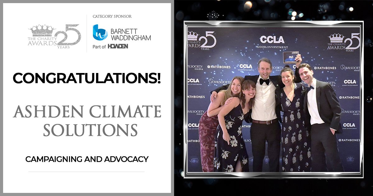 Charity_Awards's tweet image. Congratulations to @Ashden_org for winning the 'Campaigning and Advocacy' category!
See why it won: charityawards.co.uk/campaigning-an…
#CharityAwards