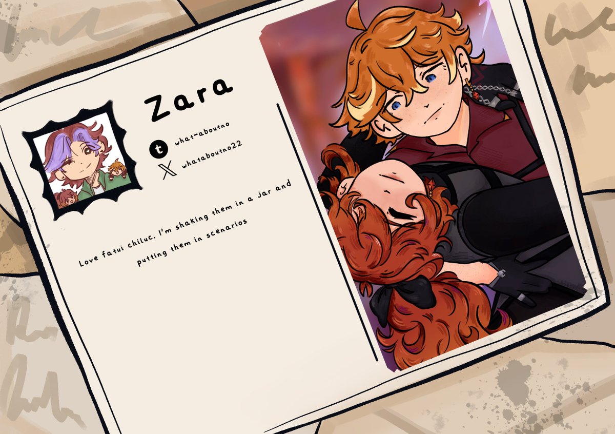 ChiluccZine's tweet image. 🦉 CONTRIBUTOR SPOTLIGHT 🐳
Introducing our artist @whataboutno22! Shaking fatui chiluc and putting them in scenarios