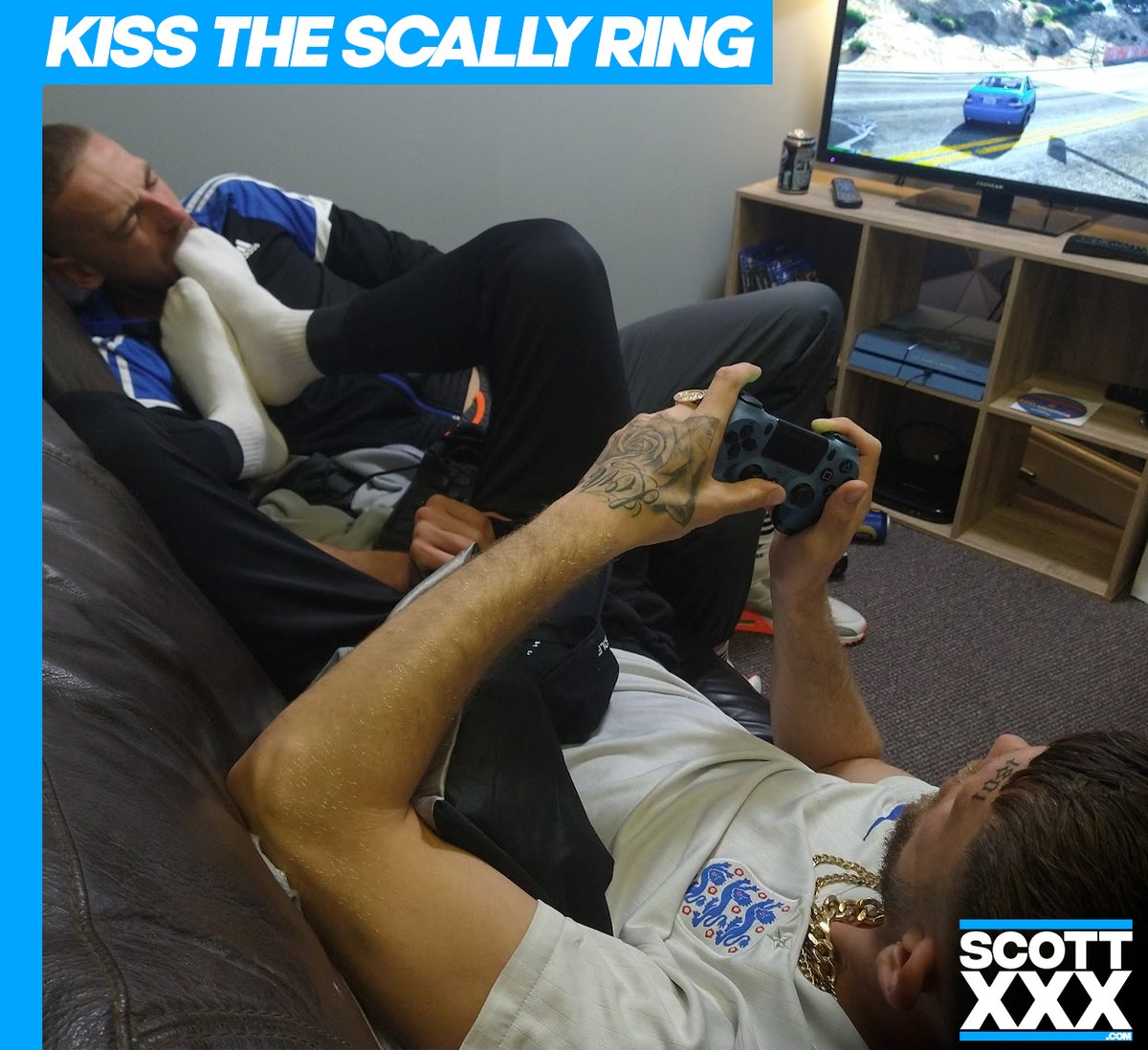 KISS THE SCALLY RING - A ScottXXX favourite featuring a very chavy <a href="/AronBainXXX/">👑THES̶C̶A̶L̶L̶Y̶K̶I̶N̶G̶👑</a> and <a href="/ZacJohnsonXXL/">ZAC JOHNSON</a> , check it out at scottxxx.com