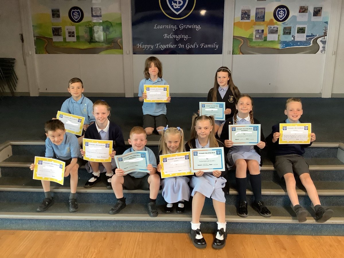 Well done to everyone who received a certificate in assembly this morning.
