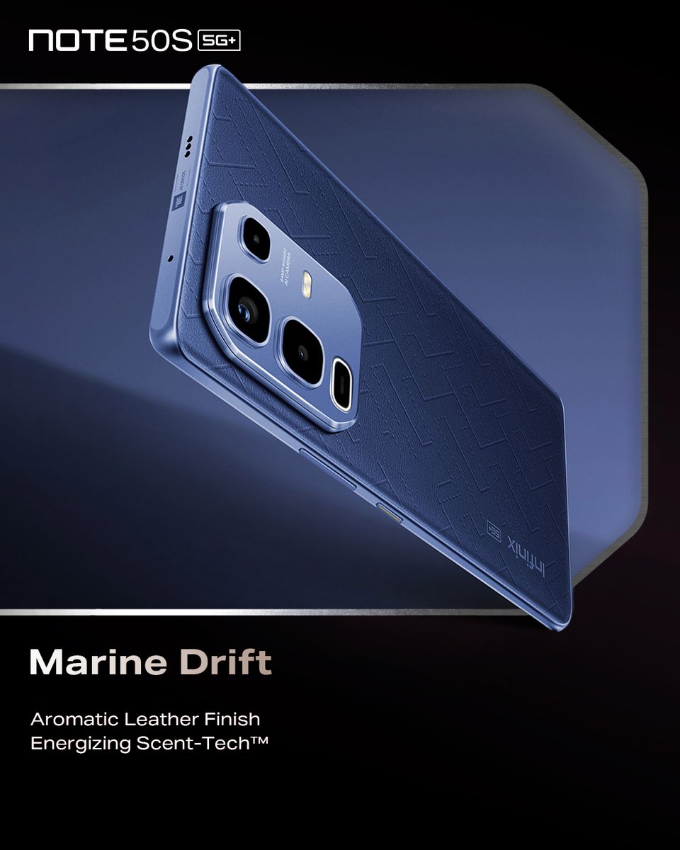 InfinixKenya's tweet image. How cool is Marine drift?

Now available in stores nationwide for just Ksh. 32,799.

#Infinix #NOTE50s5G #NOTE50Series #FlagshipPerformanceWithAI #PerformanceByDesign