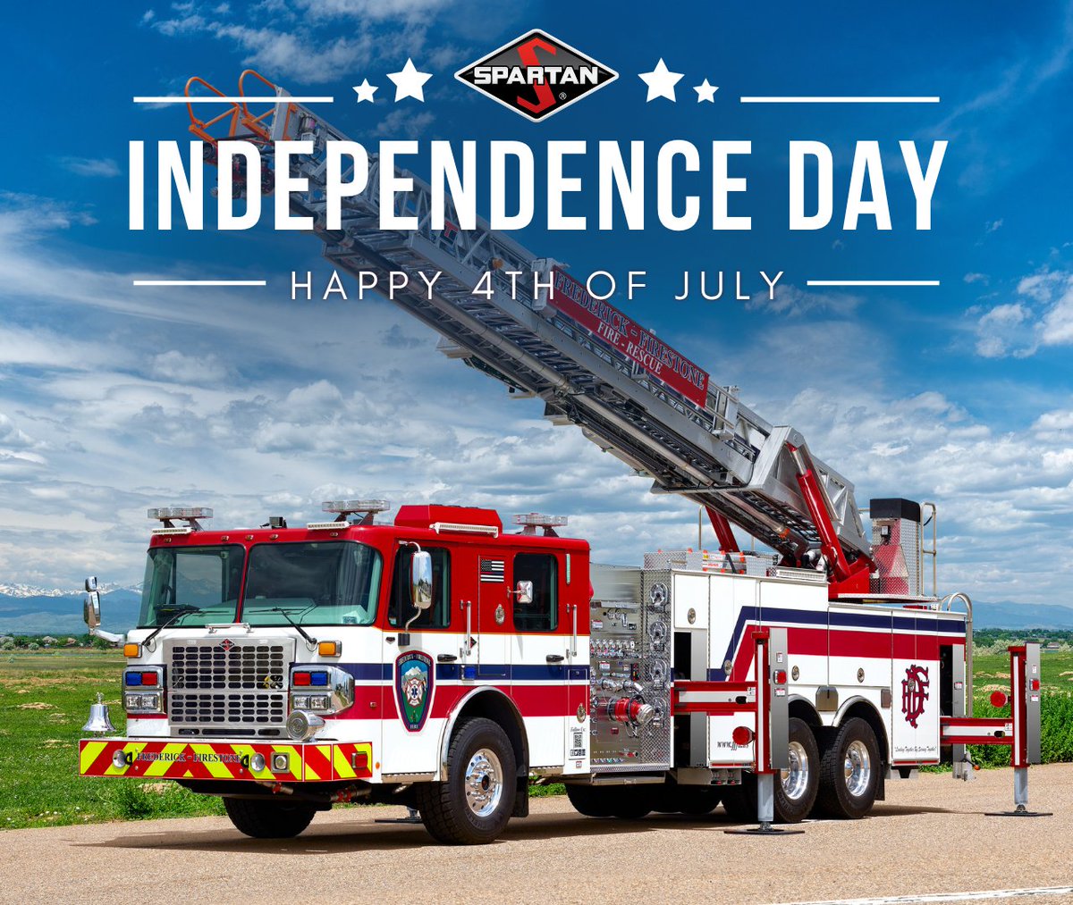 Hooray for the #redwhiteandblue on this fine #IndependenceDay! Happy Birthday America!
#HappyFourth #IndependenceDay2025 #SpartanER #firetruck