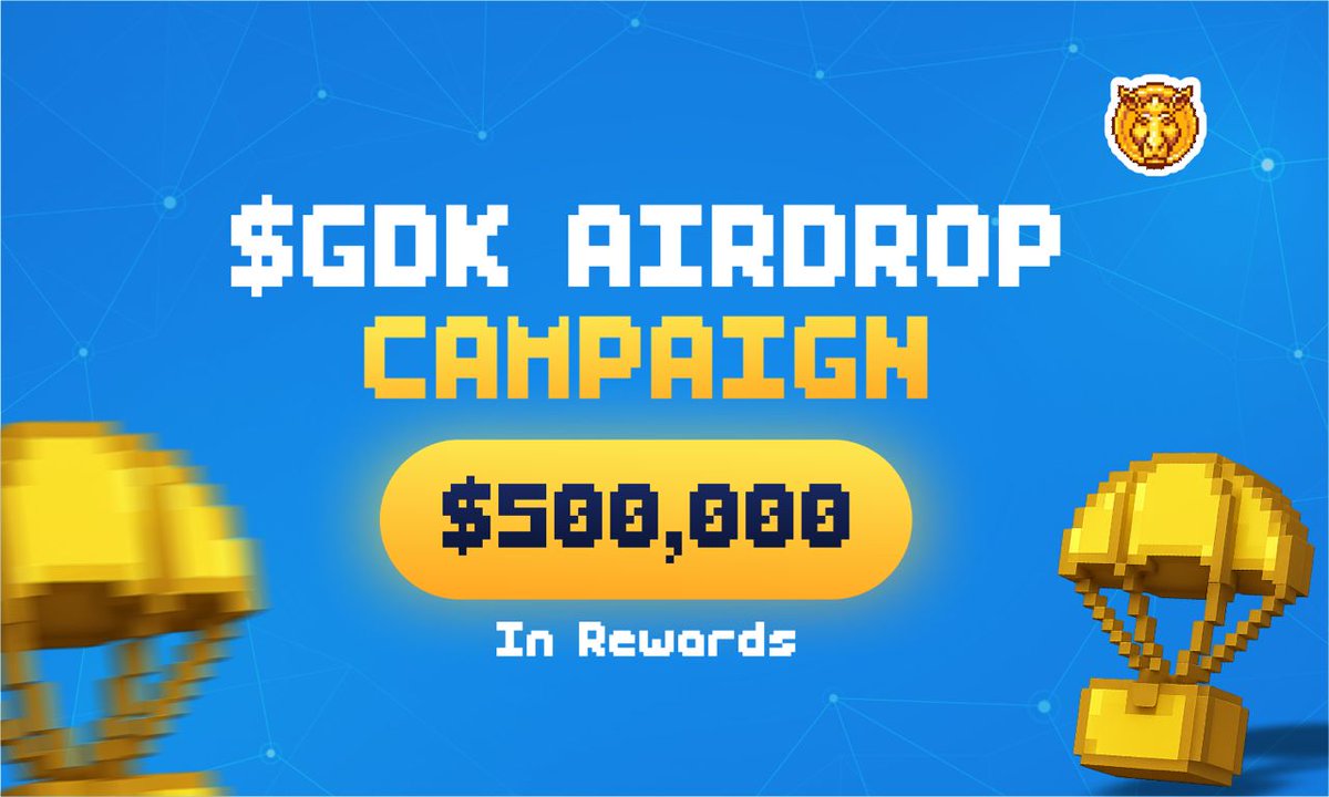 GoldenDonkeyGDK's tweet image. The GDK Campaign is Now LIVE!
It’s officially go time 🔥
The long-awaited GDK Airdrop Campaign just kicked off and there's $500,000 $GDK tokens in rewards up for grabs!
zealy.io/c/goldendonkey…
Don’t forget your GDK NFT is your golden ticket to the campaign and over 50% of…