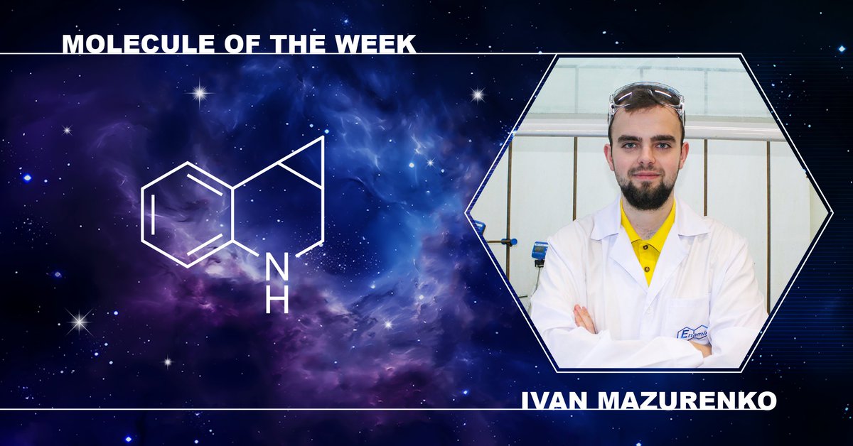 Please welcome Ivan Mazurenko - the chemist behind the molecule of this week. Congratulations! 👏 
bit.ly/40COJL9

Discover all the molecules of the week here: enamine.net/molecule-of-th…

#Enamine #molecule #chemistry #science #drugdiscovery