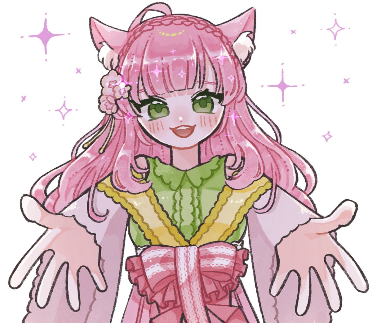o_082_o's tweet image. 〖無償企画〗
サクにゃん様（ x.com/sakunyan0929?s… ）のイラストを制作させていただきました！