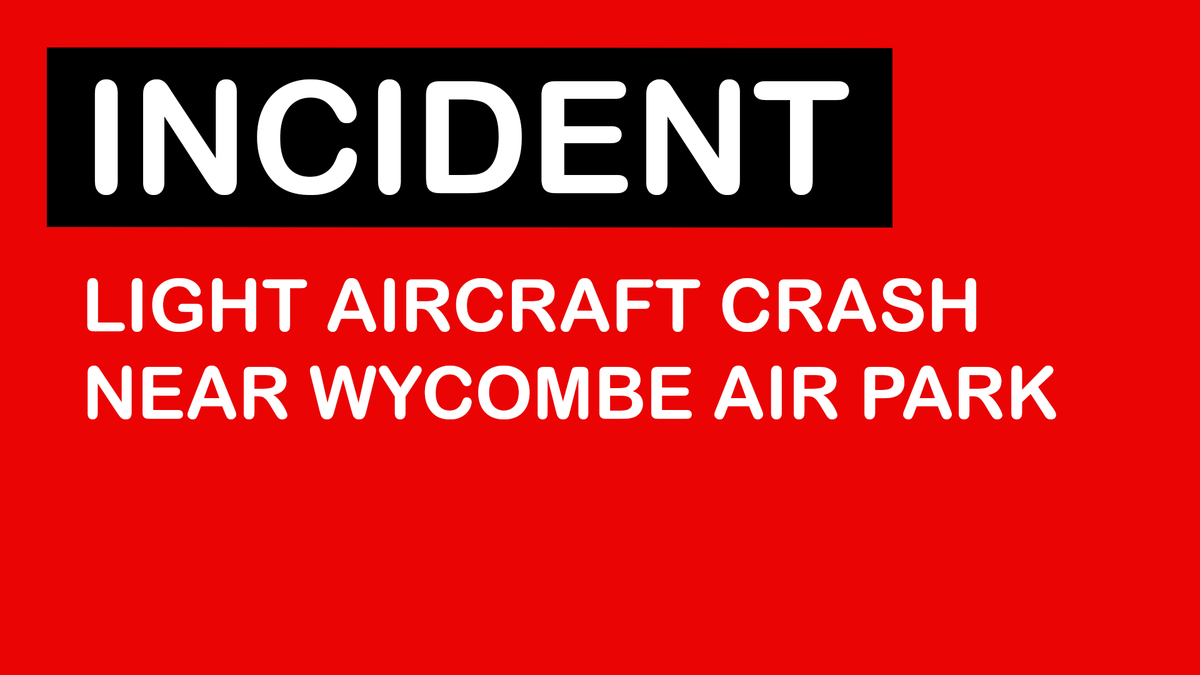 📌 BUCKINGHAMSHIRE: LIGHT AIRCRAFT CRASH

🟥 INCIDENT: Two people were injured when a light aircraft crashed near Wycombe Air Park on Thursday morning (03/07/2025).

ℹ️ DETAILS: facebook.com/ThamesValleyIn…