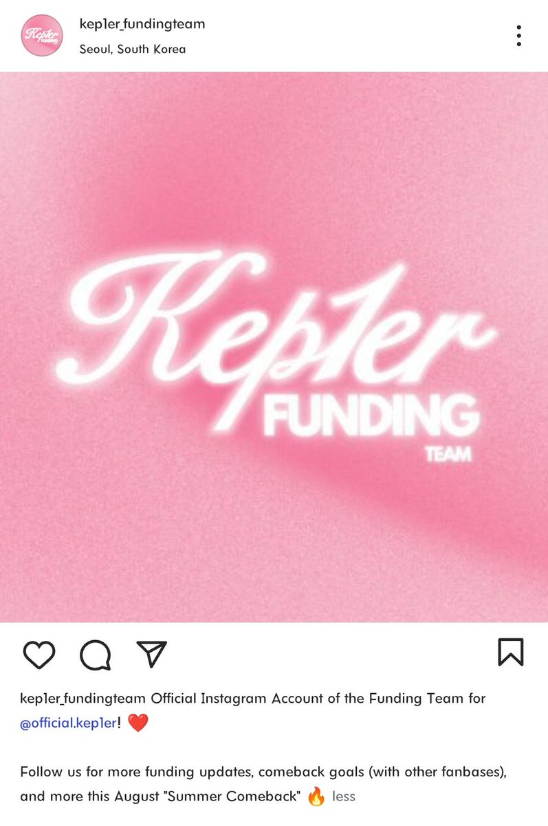 KEP1ER_FUNDING's tweet image. IG ACCOUNT IS UP! ๐ฅ
Here is our official Instagram account for our fellow Kep1ians out there!
We'll post our updates on IG too and other comeback goals.
Follow us: instagram.com/kep1er_fundingโฆ