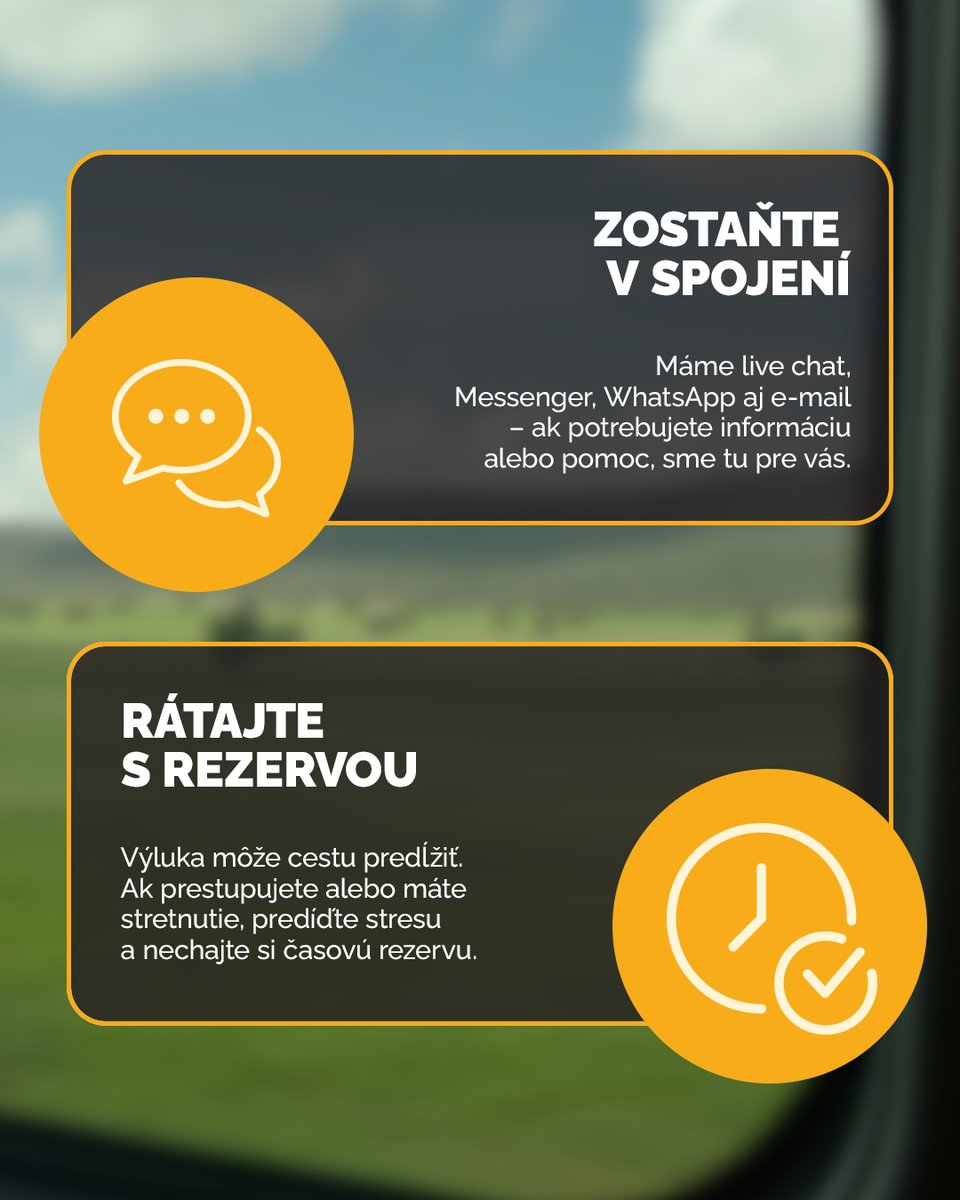 🤨 Cestovanie počas výluk vie byť náročné.

Bez modernizácie tratí sa však železnice nezlepšia. Prinášame vám tipY, ako sa na výluky pripraviť a zvládnuť ich čo najlepšie a bez stresu.🚊