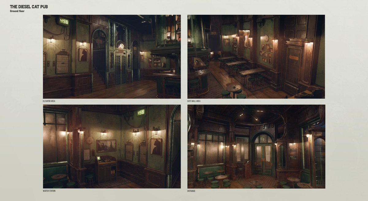 Various callouts for my pub concept art project