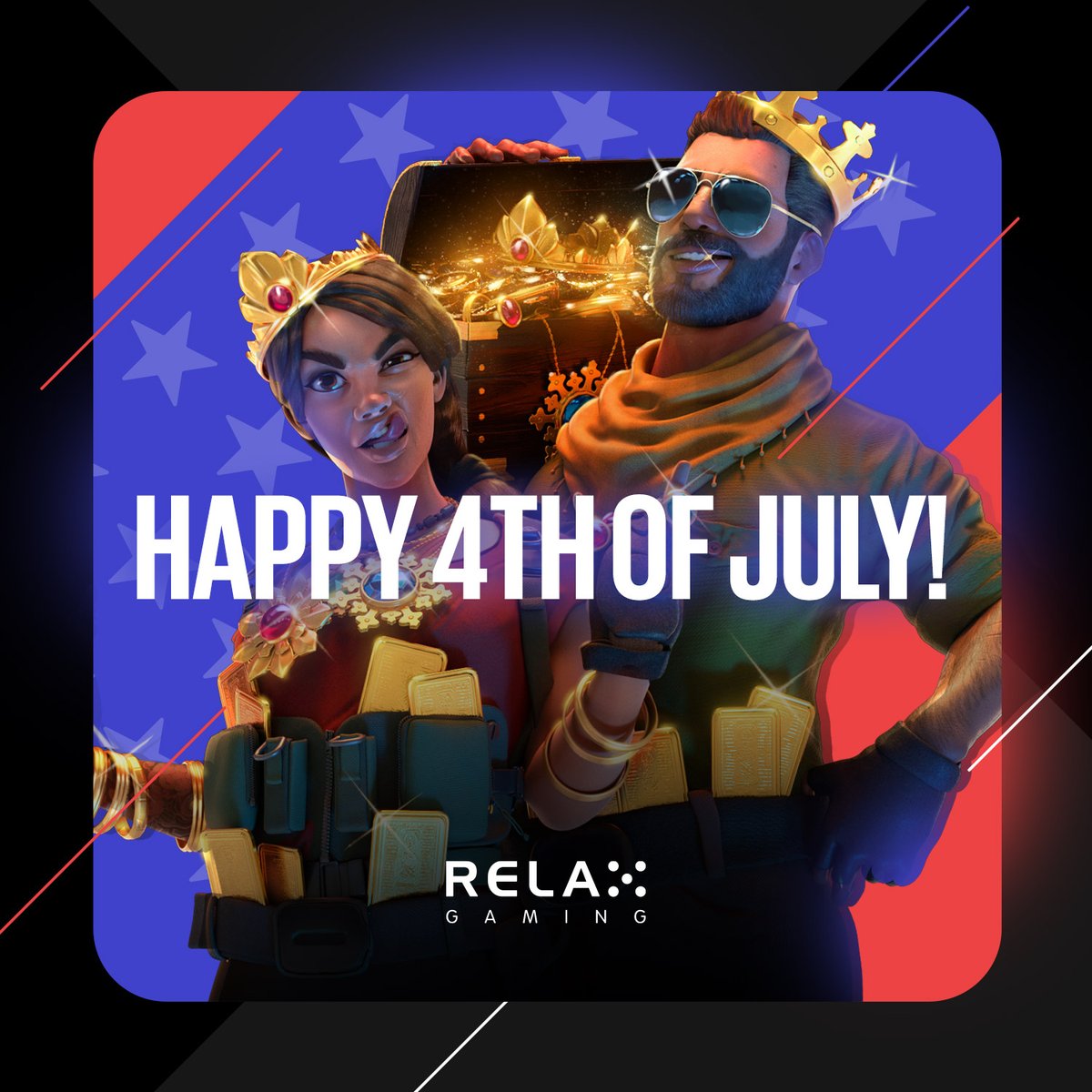 Relax Gaming Ltd (@relaxgamingltd) on Twitter photo Happy July 4th to our US partners and friends as we celebrate this iconic day with you! ❤️🇺🇸
🏆 Here’s to another year’s success with our fantastic partners <a href="/DraftKings/">DraftKings</a>, <a href="/BetMGM/">BetMGM 🦁</a>, <a href="/PlayStar/">PlayStar</a>, Rush Street Interactive, <a href="/PointsBetCanada/">PointsBet Canada</a> & so many more!
#RLXGaming #IndependenceDay Happy July 4th to our US partners and friends as we celebrate this iconic day with you! ❤️🇺🇸
🏆 Here’s to another year’s success with our fantastic partners <a href="/DraftKings/">DraftKings</a>, <a href="/BetMGM/">BetMGM 🦁</a>, <a href="/PlayStar/">PlayStar</a>, Rush Street Interactive, <a href="/PointsBetCanada/">PointsBet Canada</a> & so many more!
#RLXGaming #IndependenceDay