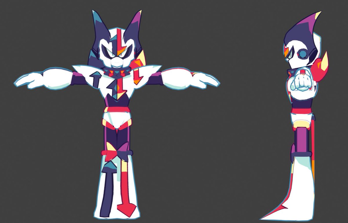 ArcyThePuppet's tweet image. Art Fight Attack #8

This OC was like, RLLY RLLY COOL,,, so I had to model it, Spent 3 Days on this guy. but now I should like RLLY Sleep its 6 Am
 
Character:
ReverseMan by @RevAstera 

#ArtFight #artfight2025