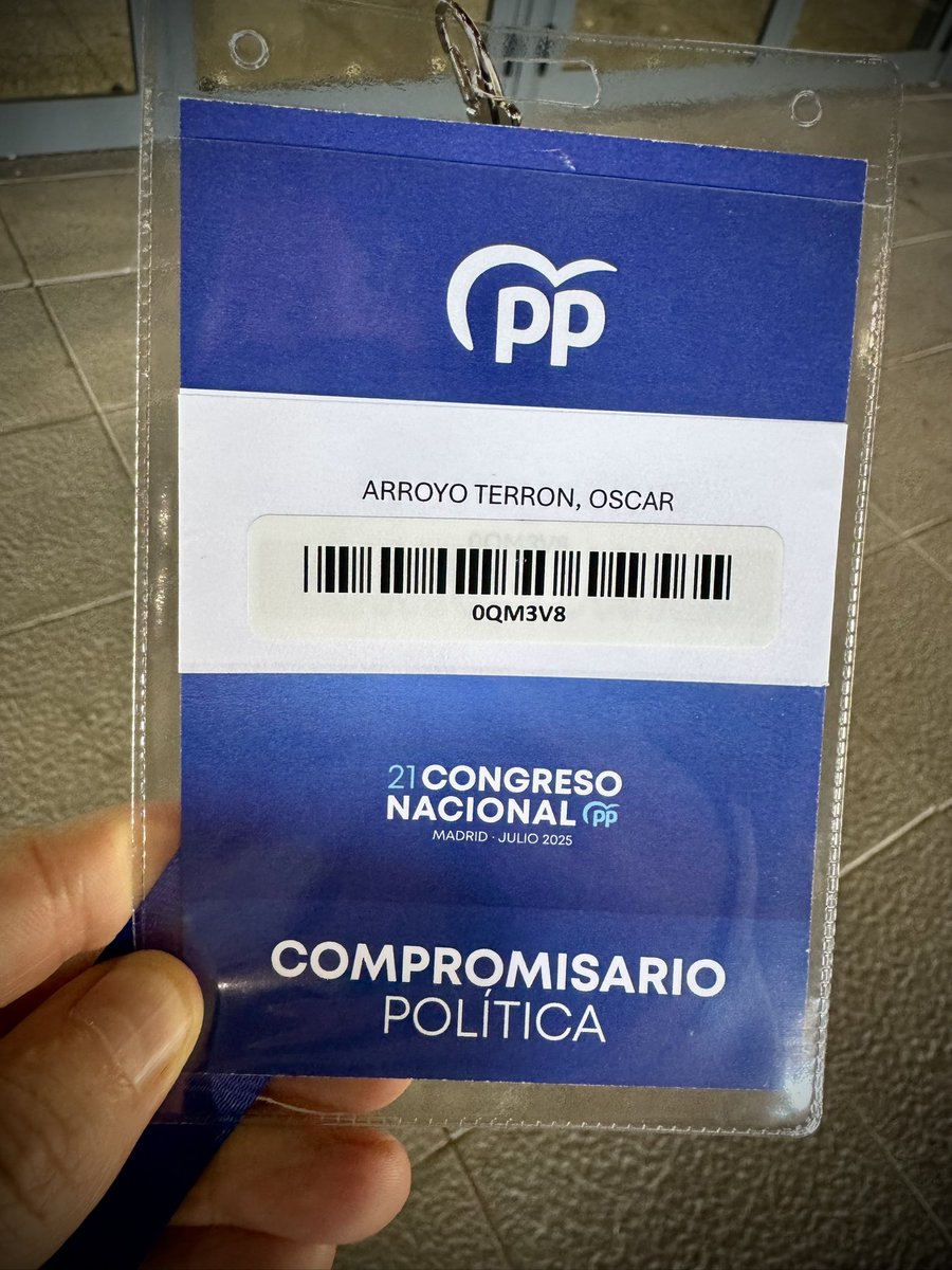 Todo a punto para un intenso fin de semana como compromisario en el 21 Congreso Nacional de <a href="/ppopular/">Partido Popular</a> 

Más necesarios que nunca 💪🏻