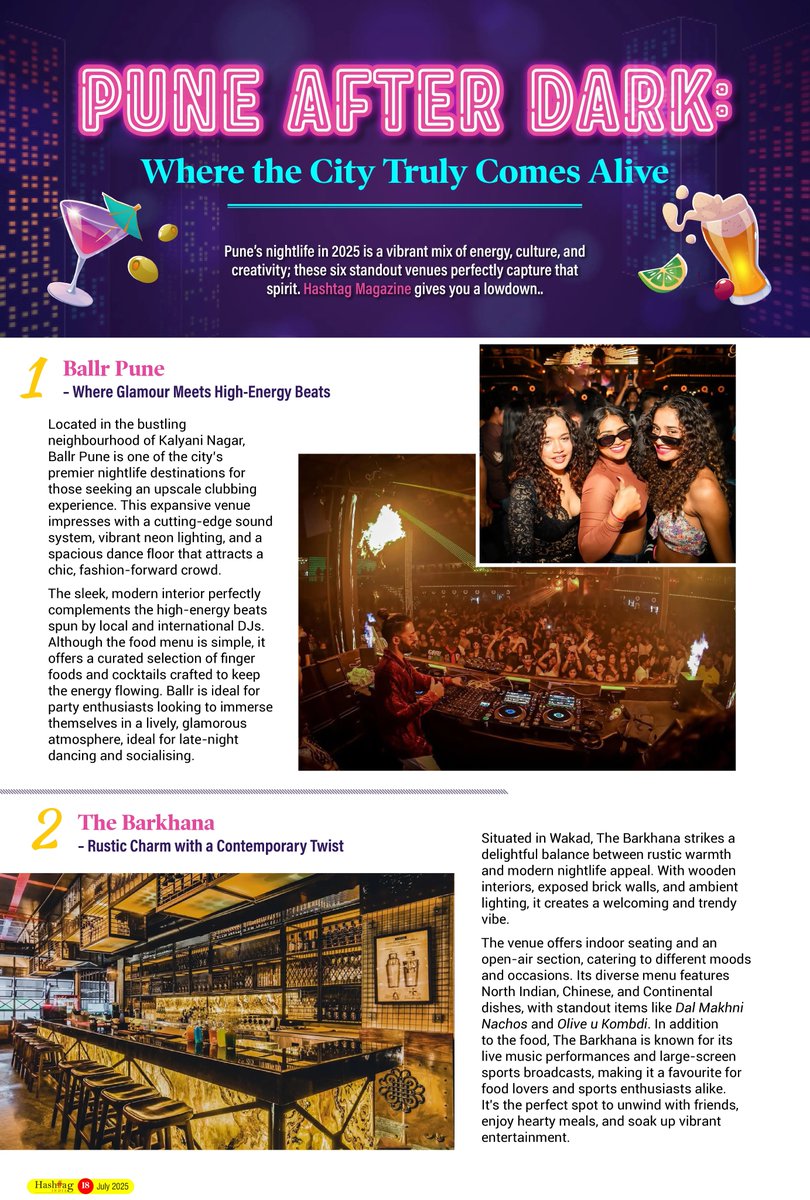 Hashtag Magazine: Nightlife Clubs to Experience in Pune
#hashtagmagazine #magzinestories #magazinecover #magazineindia #Pune #nightlife #clubs