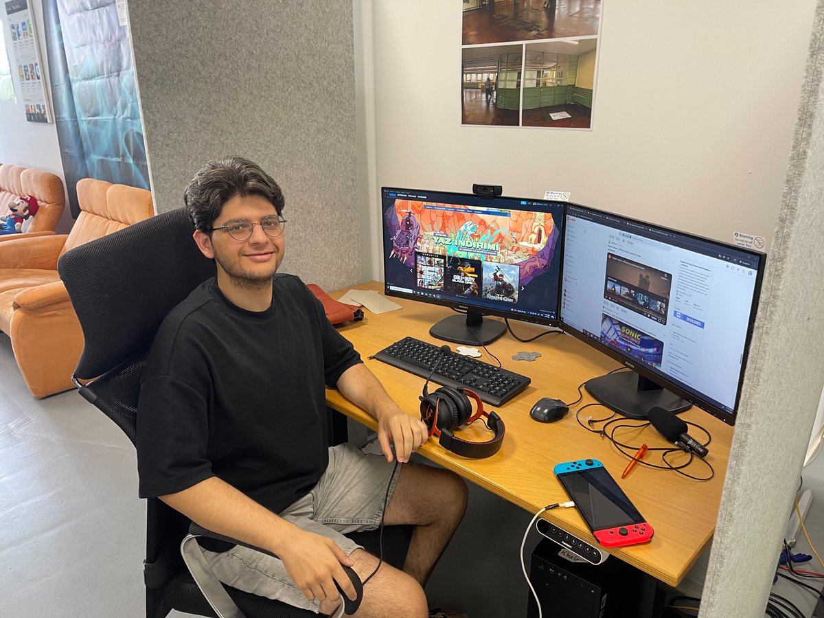 pixel_maniacs's tweet image. Welcome to the team, Servan Öznur! Servan moved from İzmir, Turkey to Nuremberg for his 3 month internship at Pixel Maniacs. He's going to support us in various areas, like Marketing and Production and has a lot of experience from his job at @roomgamesco