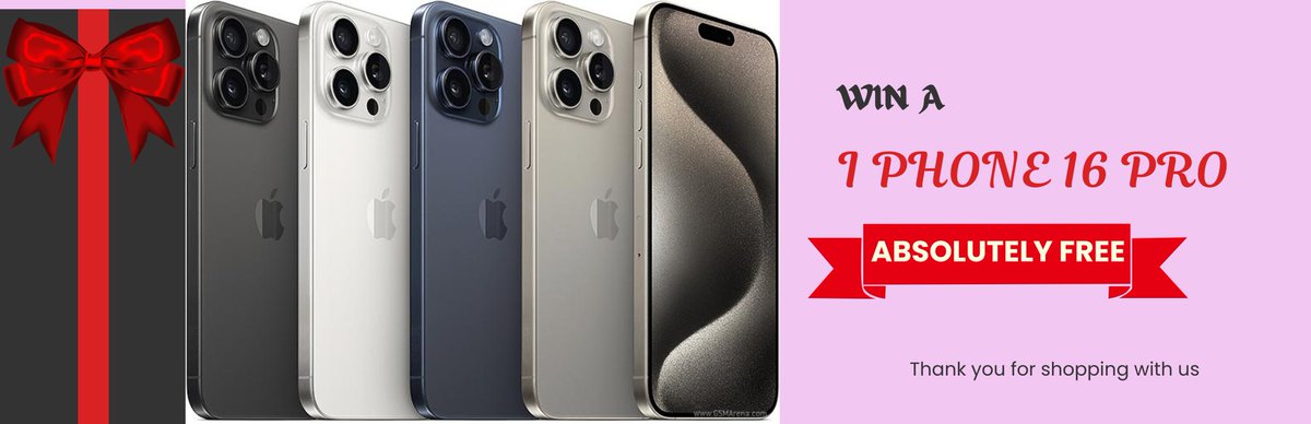 j_doris59131's tweet photo. Great offer!! https://t.co/uozbt6FYWc
Grab Your FREE iPhone 16 Pro Now! 🚀📱 #FreeiPhone16Pro. To get this offer please click below link: https://t.co/uozbt6FYWc

#FreeiPhone16Pro
#iPhone16ProGiveaway
#FreeTech
#AppleLovers
#iPhoneGiveaway
#TechFreebie
#FreePhone
#iPhone16ProFree https://t.co/0shLLOf2rQ