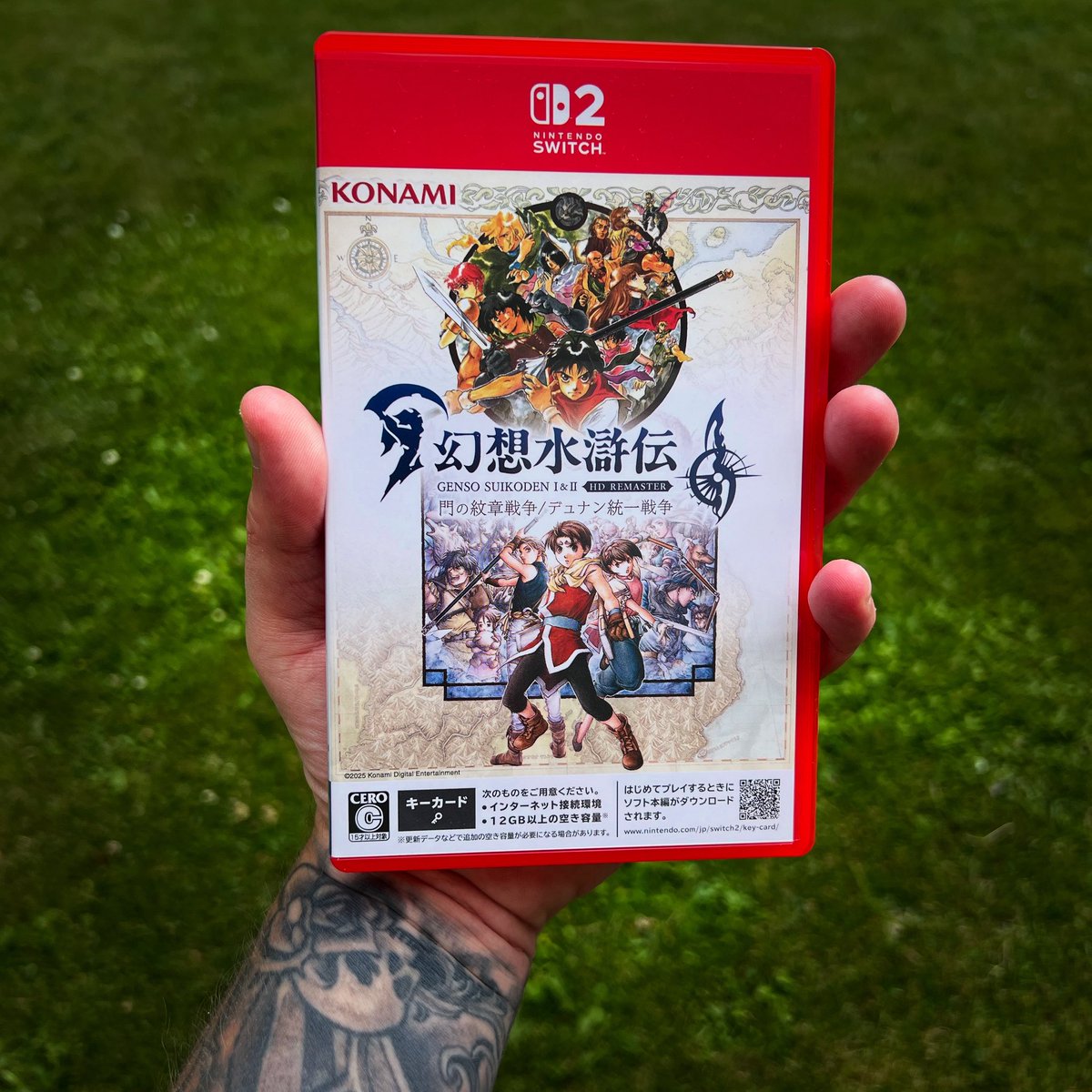 Fick hem Switch 2-versionen av Genso Suikoden I &amp; II HD Remaster idag.

Har redan samlingen på Steam men jag känner att detta är en spelserie jag vill stödja så mycket som möjligt så att vi får fler spel i framtiden.

Önskar alla en förträffligt trevlig helg!🥂