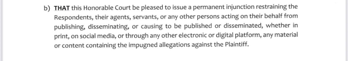 He argued that the publication would cause him irreparable harm and reputational damage.
Yet, no complaint had been filed against him by any formal body.
Instead, he tried to preemptively erase the testimony of survivors.
