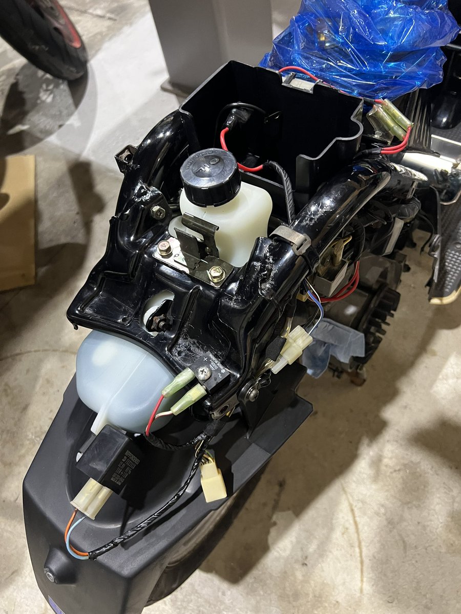 motorelation's tweet photo. お客様の奥様とお話しの中、親戚が昔乗ってたスズキの古いスクーターが車庫にずっとあって車種はわからないけ四角くて🦋が前に付いてたと…
もしかしてラブでは？
引き取り行ってみると
ラブのモリハナエバージョンでした！
譲って頂いたので綺麗にしました。
#スズキラブ
#FA11A https://t.co/z6vKNE8yvZ