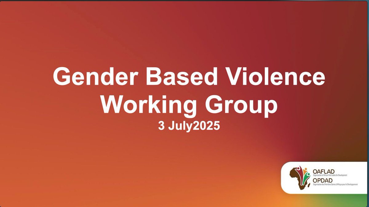 OAFLAD's tweet image. OAFLAD’s Gender-Based Violence Working Group convened on 3 July 2025, in a session co-chaired by @UNFPA, to discuss potential activities and the way forward for the group. Partners and Technical Advisors to the First Ladies shared key actions to strengthen the GBV response across…