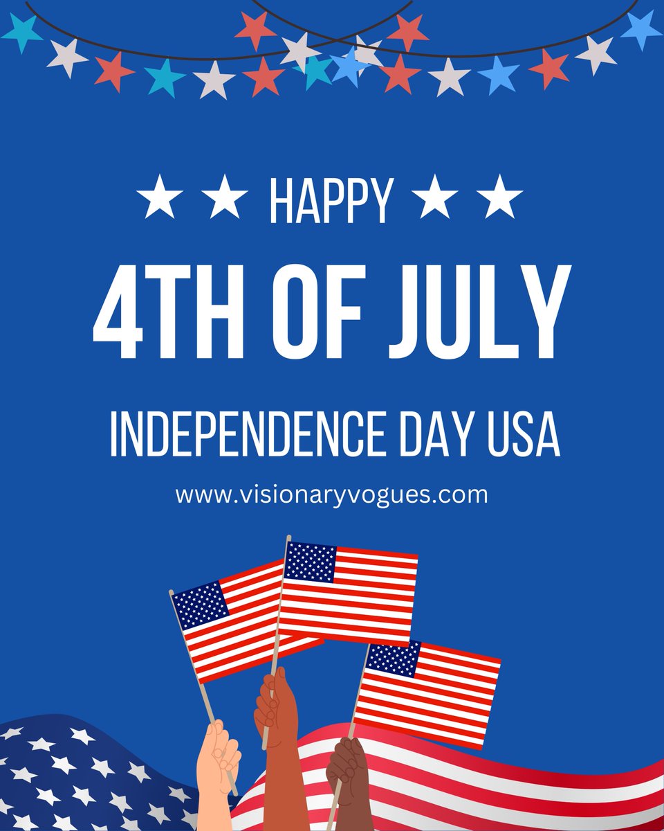 🎆 Happy Independence Day, America! 🇺🇸

Celebrating freedom, unity &amp; the spirit that defines us. Red. White. Brave. Bold. 💥 #4thOfJuly #IndependenceDay #FreedomRings #CelebrateFreedom