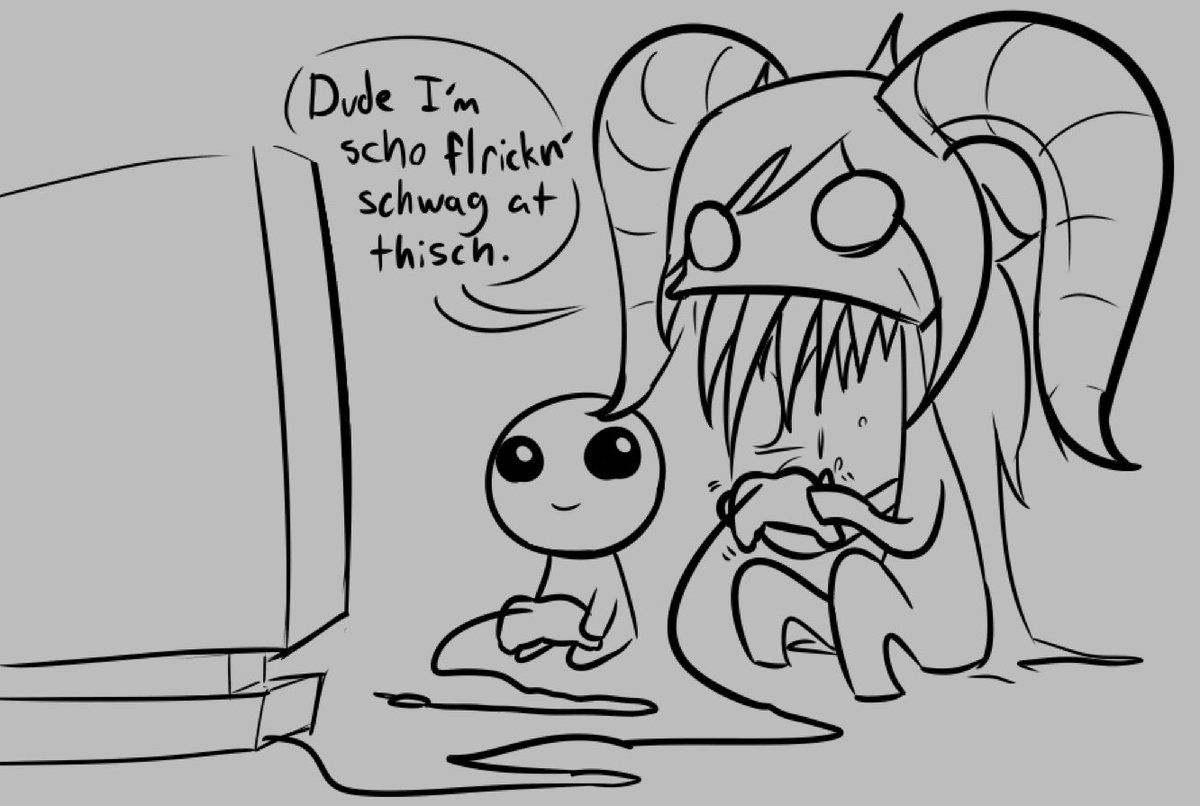 grossalicious's tweet image. my singular good doodle for the week or so
she's the cool babysitter. probably.