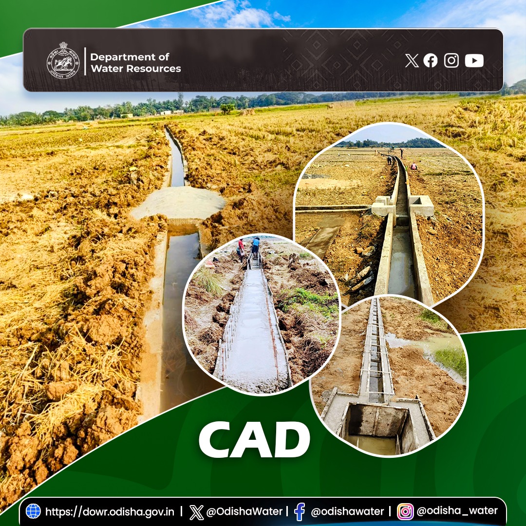 OdishaWater's tweet image. Ongoing construction of #FieldChannel at Kundeswar village, Astaranga Block, #PuriDistrict: 170m RCC lined channel with 4 structures constructed to irrigate 14.44 Ha of cultivable land, enhancing agricultural productivity. Executed by Shree Sudarsan #PaniPanchayat under the