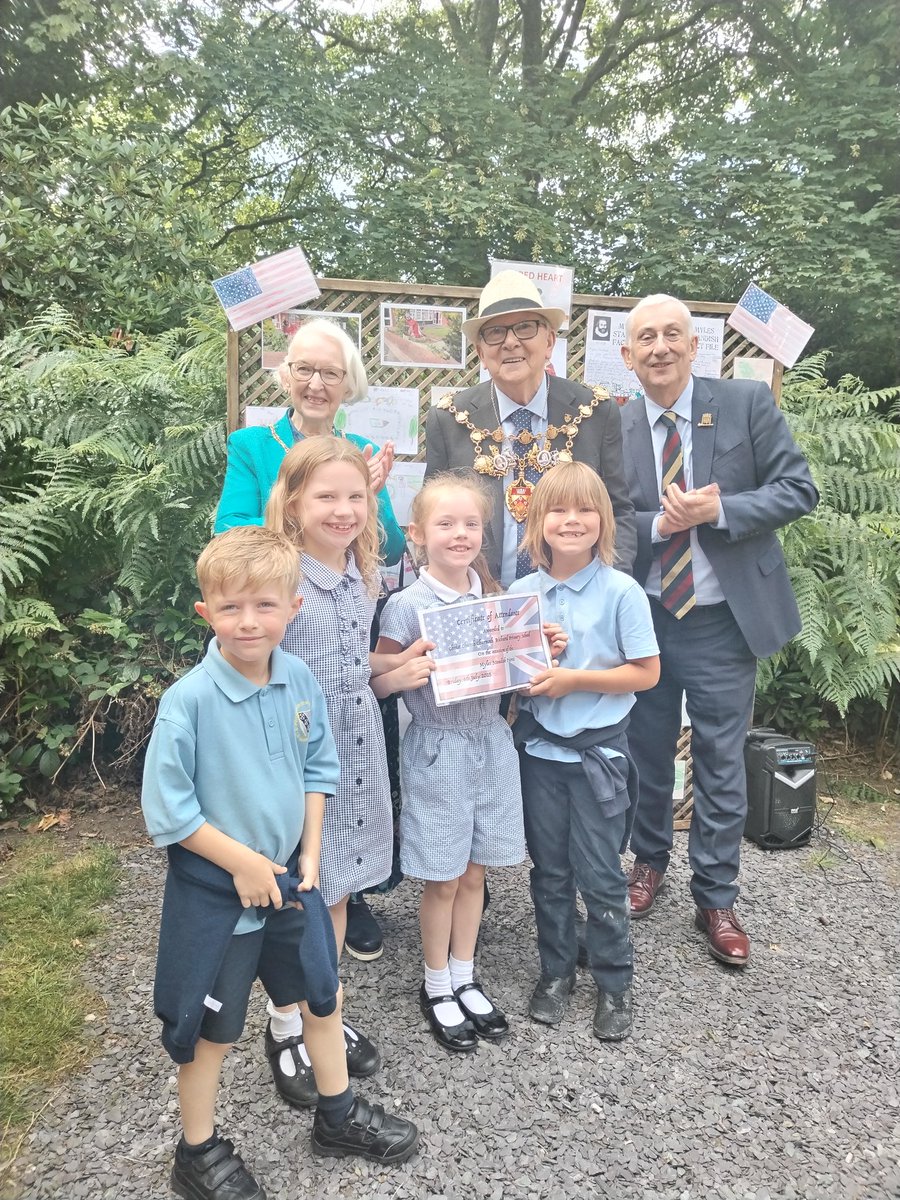 We have been presented a certificate for attending the Myles Standish picnic