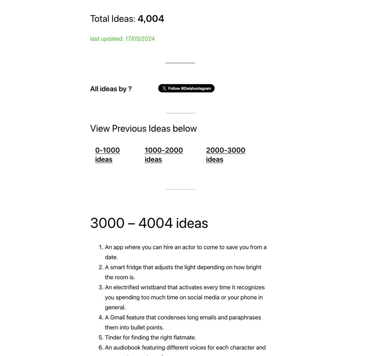 i've shared 4,004 ideas over the past 4 years,

they're all on my site

link below 

rt and pass it on