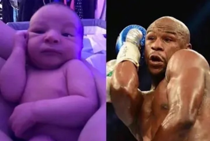 Lil bro was born a boxer 💀