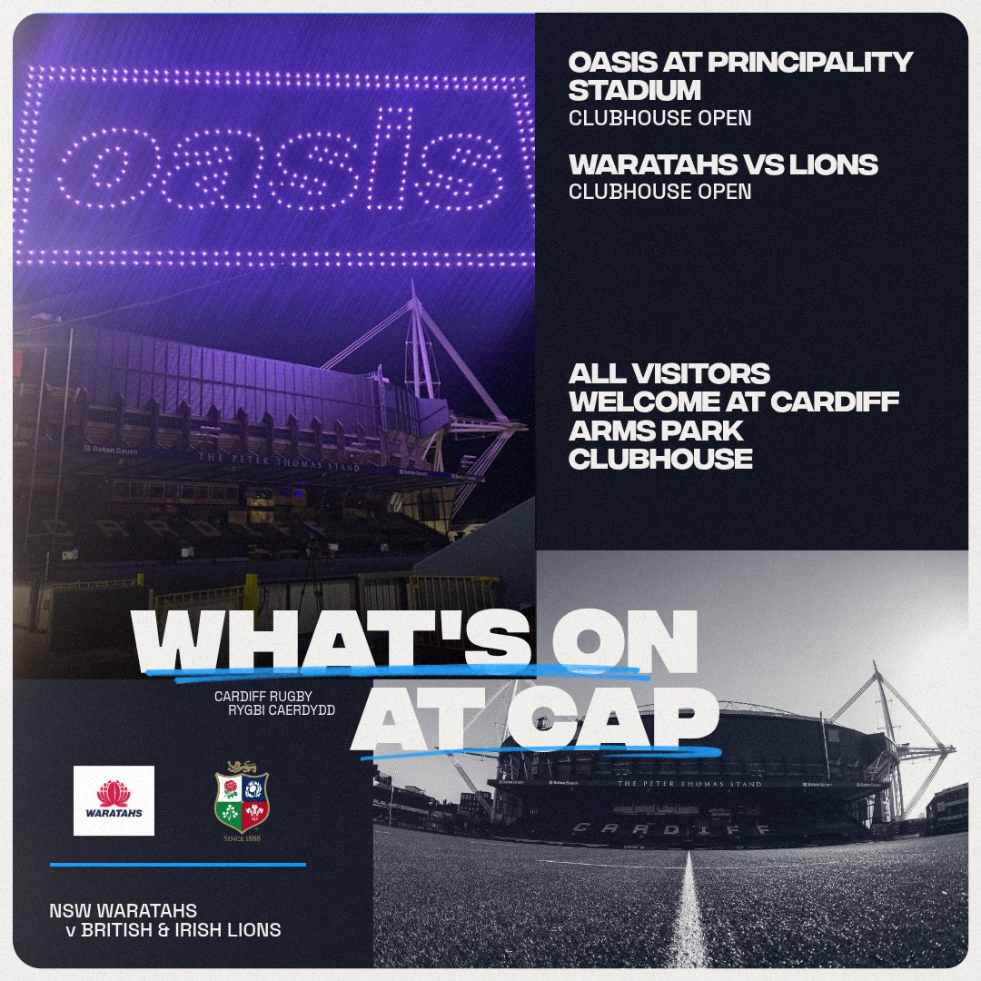 Hey Now!

Heading to Oasis this weekend? Some Might Say Cardiff Arms Park is the ideal spot for some pre-gig drinks in the sun. Away from the crowds but right next-door. 

Roll With It, it's the perfect Masterplan!