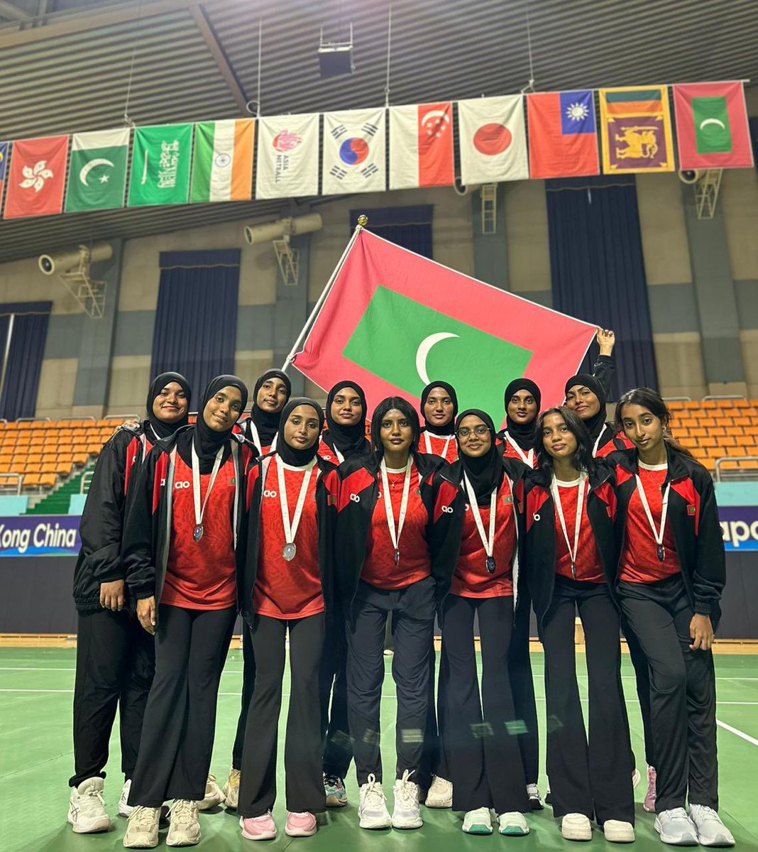 Well played Maldives U21 National Team against Pakistan today at the Asian Youth Netball Championship 2025 Finals group B. We are proud of your achievement and wish you more success in the future.
