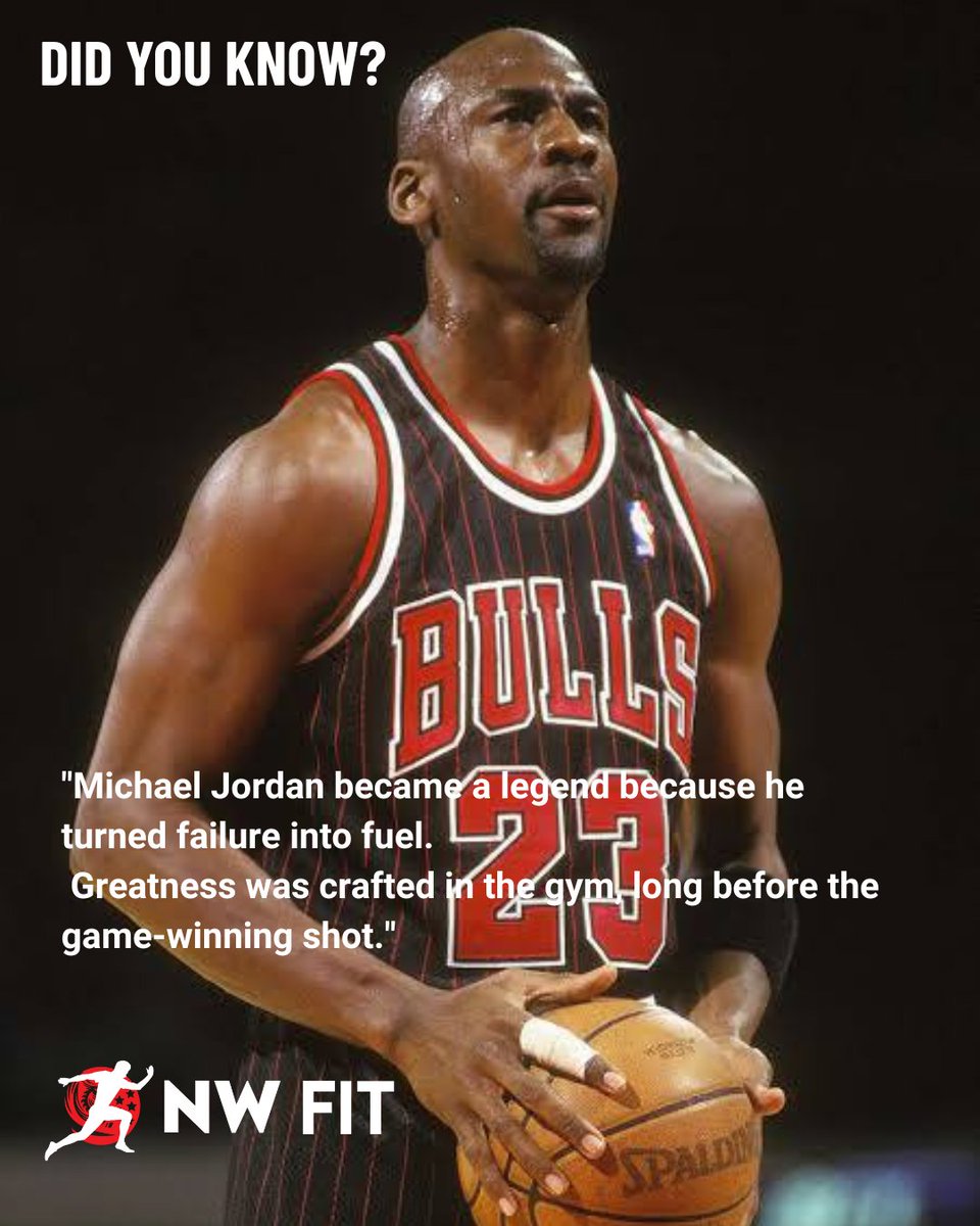 Michael Jordan became a legend because he turned failure into fuel. 💪 Greatness was crafted in the gym 🏀, long before the game-winning shot. 🎯

🔗 Download now: bit.ly/nwfit-download

#StayFocused #NWFit #KeepMoving
