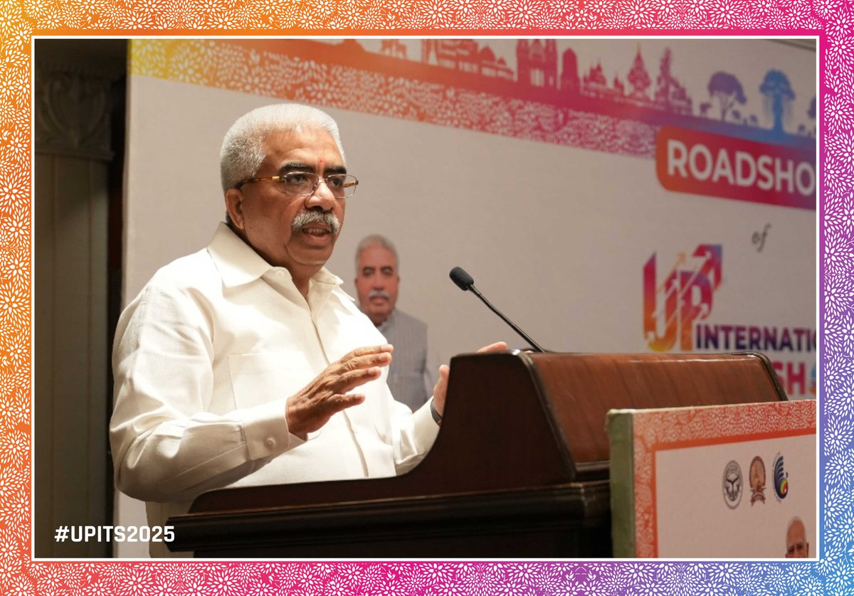 UPIntrTradeShow's tweet image. Bid to Promote #UPITS2025 Begins with a Great Spirit✨
The first dynamic #Roadshow of Uttar Pradesh International Trade Show 2025 lit up Delhi with a powerhouse gathering of dignitaries, industry leaders, and global stakeholders!
With the esteemed presence of Shri…