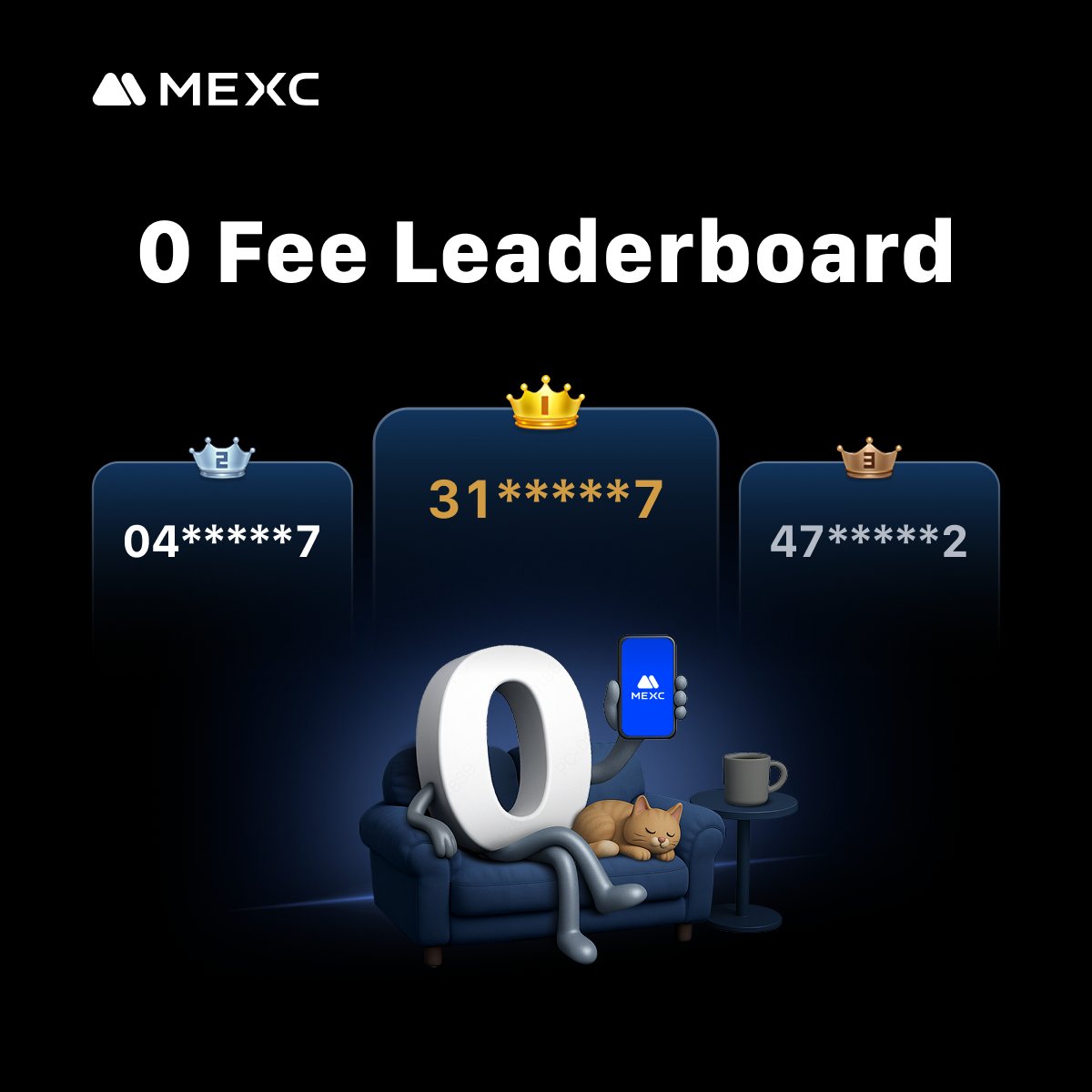 🎉 The #MEXC0Fee Leaderboard has officially wrapped

👏 Congrats to our champions, each takes home 500 $USDT

⚡ 0 fees. Pure skill. Real rewards. Stay tuned for more trading challenges 
mexc.com/zero-fee?utm_s…