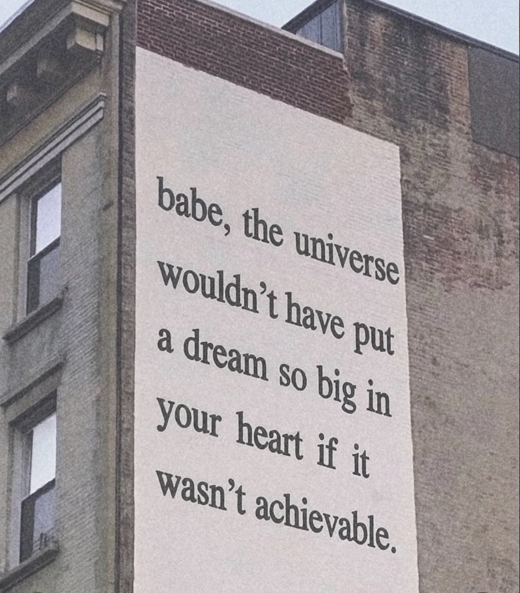 Yes! The universe knows what it’s doing. Big dreams mean big potential.