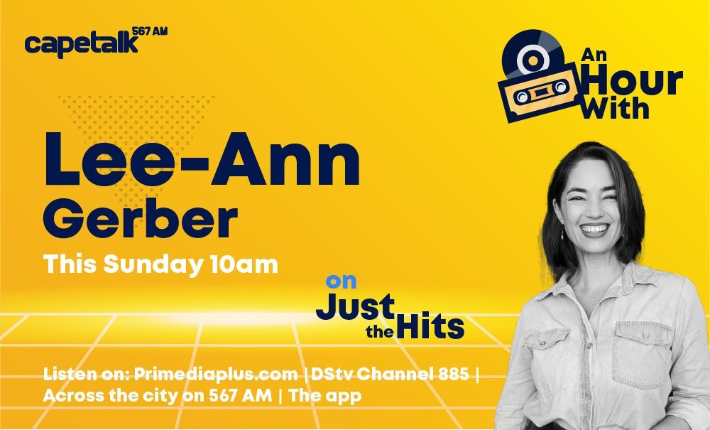 CapeTalk's tweet photo. This Sunday, presenter Lee-Ann Gerber is taking over the CapeTalk music playlist for the latest edition of #AnHourWith.
Tune into CapeTalk for awesome tracks from Phil Collins, Des’ree, and Jeremy Loops! https://t.co/GfGjND98wW