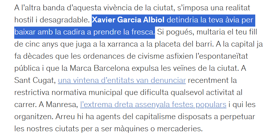 laiamauribaraza's tweet photo. Vosaltres també vau viure una revetlla on era possible l'espontaneïtat als carrers de la ciutat? Quan hi ha festa major sentiu una llibertat inesperada de fer coses al carrer? 

Parlo d'aquestes coses i de les rates que hi estan en contra a @nuvol_com.

https://t.co/ufHmoq9FsZ https://t.co/KPyhDzRMAL