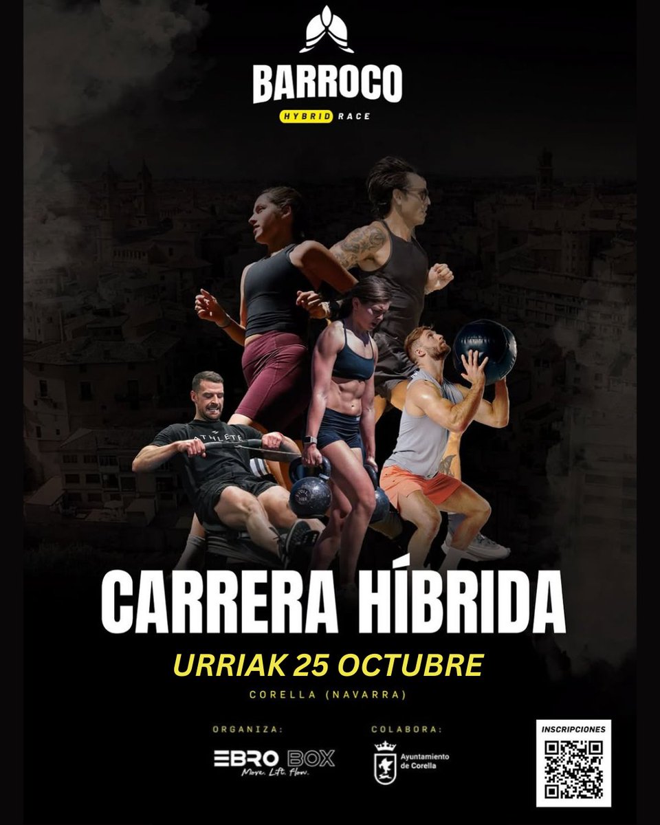 🏋️Hyrox Race Corella
📅 Urriak 25 Octubre 
<a href="/lasterketak/">lasterketak.eus</a>  
#corella #navarra #nafarroa