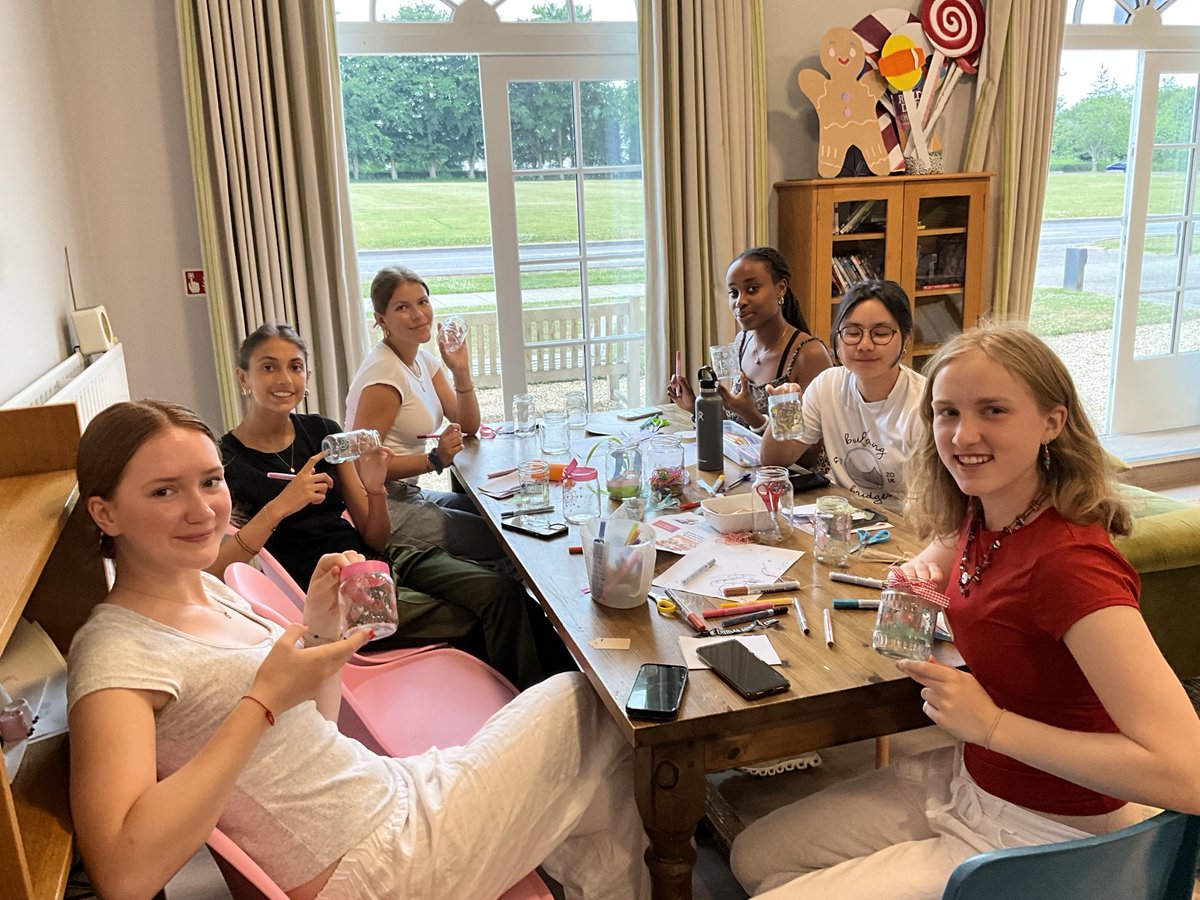 Our last zone was positive purpose and giving back. Here girls prepared beautiful flower arrangements and delivered them to a local care home.