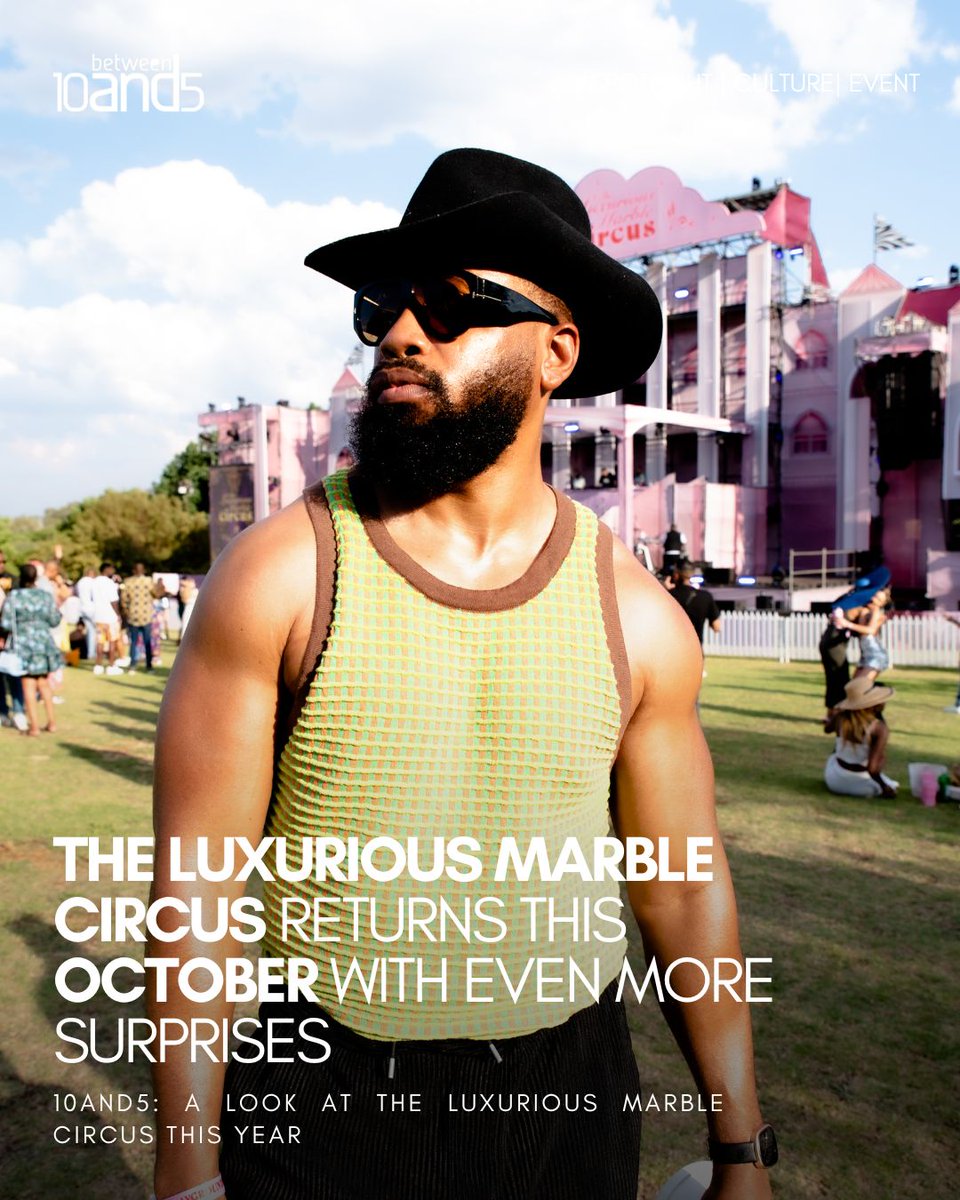 10and5's tweet image. The Luxurious Marble Circus @luxurious_marble_circus returns this October, bigger, bolder, and more brilliantly outrageous than ever!
📍4–5 October | Ground, Muldersdrift
🎟️ Tickets now live