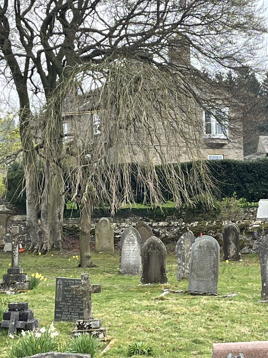 MaySinclairSoc's tweet image. We (society cofounders Claire and Becky, along with Olga) went exploring in the beautiful Yorkshire Dales. Here’s the church and vicarage in Arkengarthdale - the fictional Garth which is home to Sinclair’s ‘The Three Sisters’.