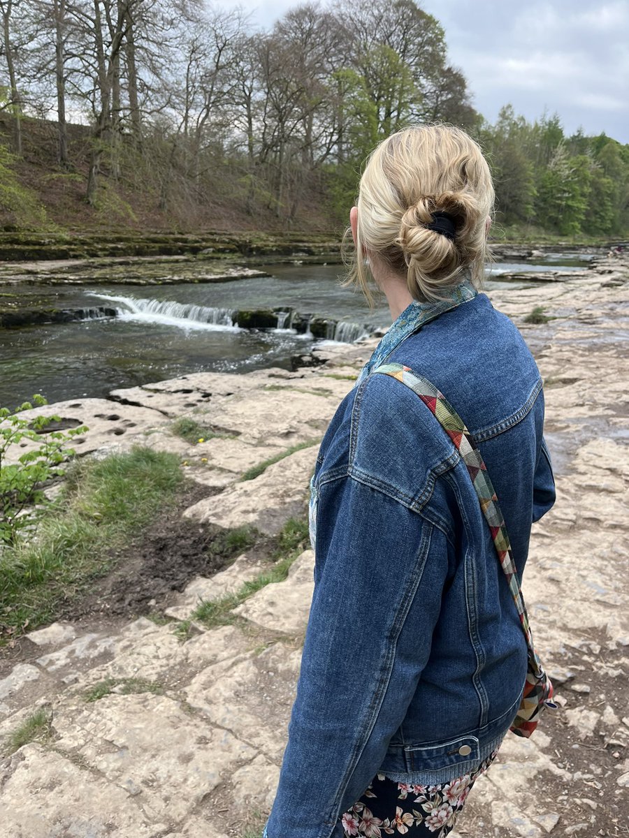 MaySinclairSoc's tweet image. We (society cofounders Claire and Becky, along with Olga) went exploring in the beautiful Yorkshire Dales. Here’s the church and vicarage in Arkengarthdale - the fictional Garth which is home to Sinclair’s ‘The Three Sisters’.